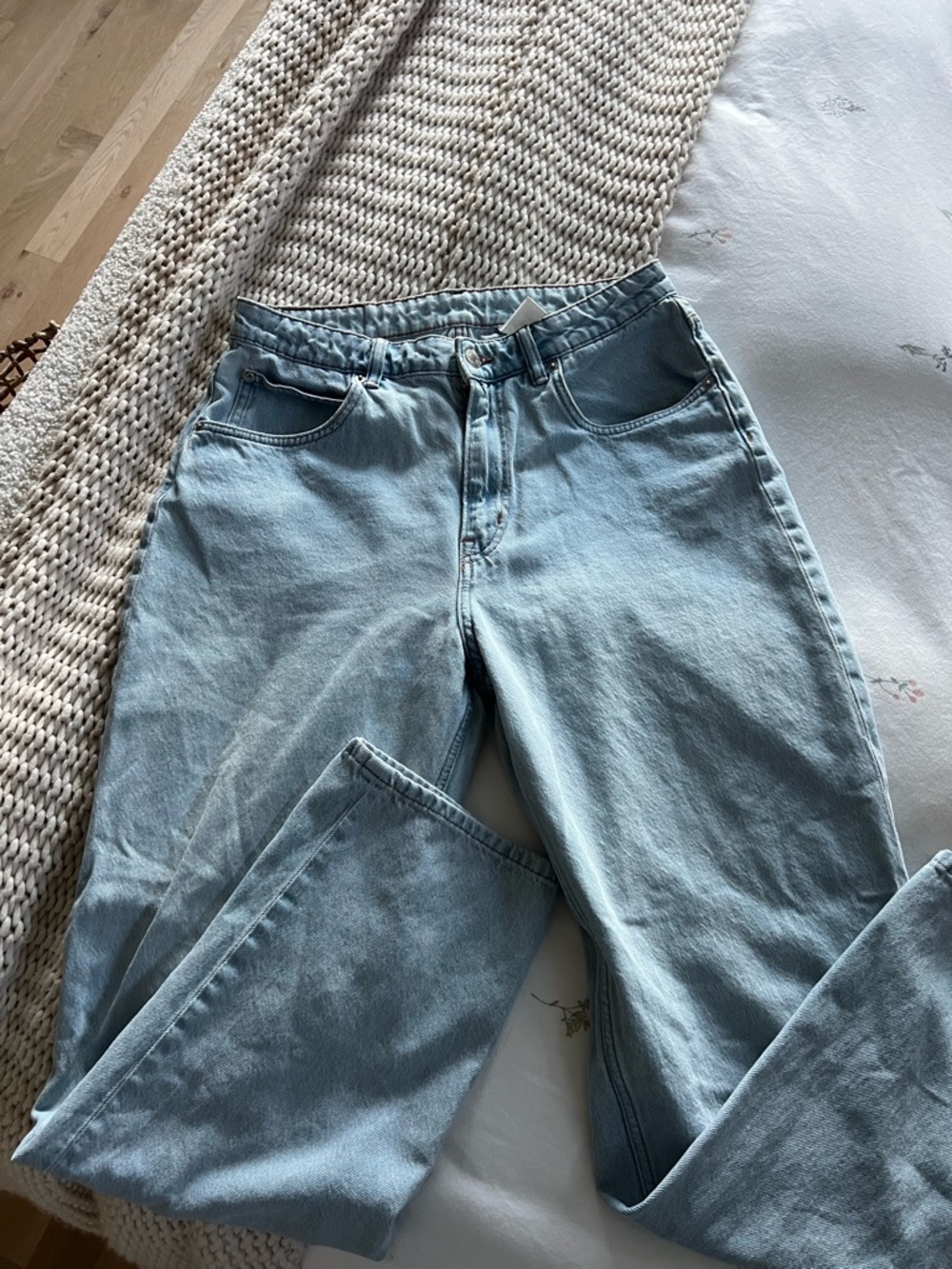 Women's Straight Leg Light Blue Jeans
